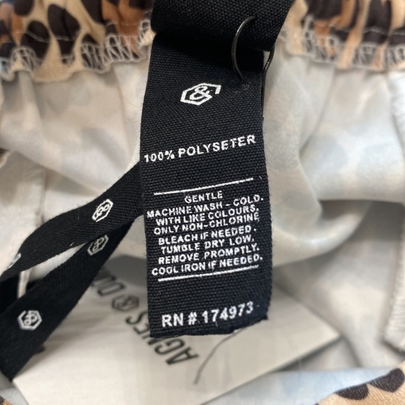 Agnes & Dora crop Truser pant animal print size large NWT. - Picture 11 of 11